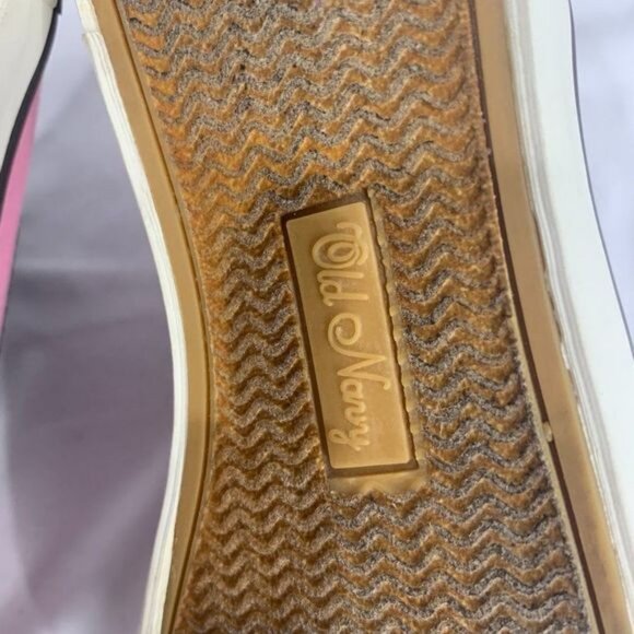 Old Navy Girls Pink Canvas Slip-On Shoes With Bow & Button Accent Size 2 - Picture 8 of 9